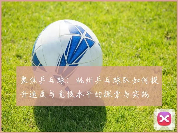 聚焦乒乓球：杭州乒乓球队如何提升速度与竞技水平的探索与实践