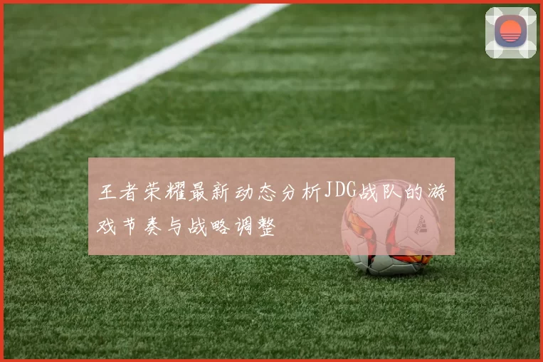 王者荣耀最新动态分析JDG战队的游戏节奏与战略调整